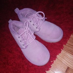 Kids' Neumel II Water Resistant Suede Booties (lavender fog)